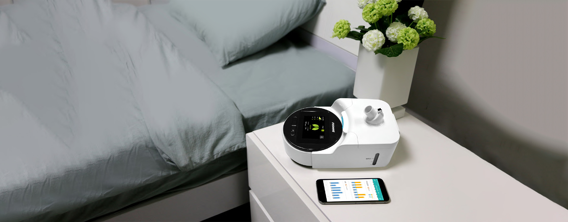 CPAP Machines for Sleep Apnea-Resvent iBreeze Series-Resvent ...